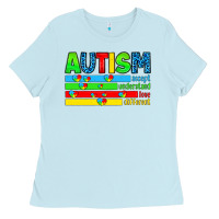 Baby Blue autism Ladies Tee - Artiststas