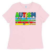 Bubblegum Pink autism Ladies Tee - Artiststas
