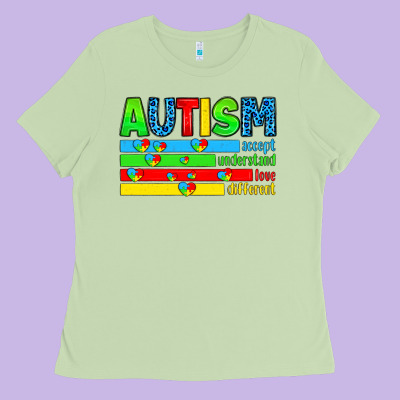 Autism Ladies Tee Designed By Artiststas