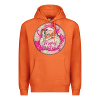 Carrot Pink Merry Christmas Santa Premium Hoodie - FaDigitalArtStudio