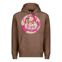 Chestnut Pink Merry Christmas Santa Premium Hoodie - FaDigitalArtStudio
