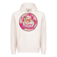 Pale Pink Pink Merry Christmas Santa Premium Hoodie - FaDigitalArtStudio