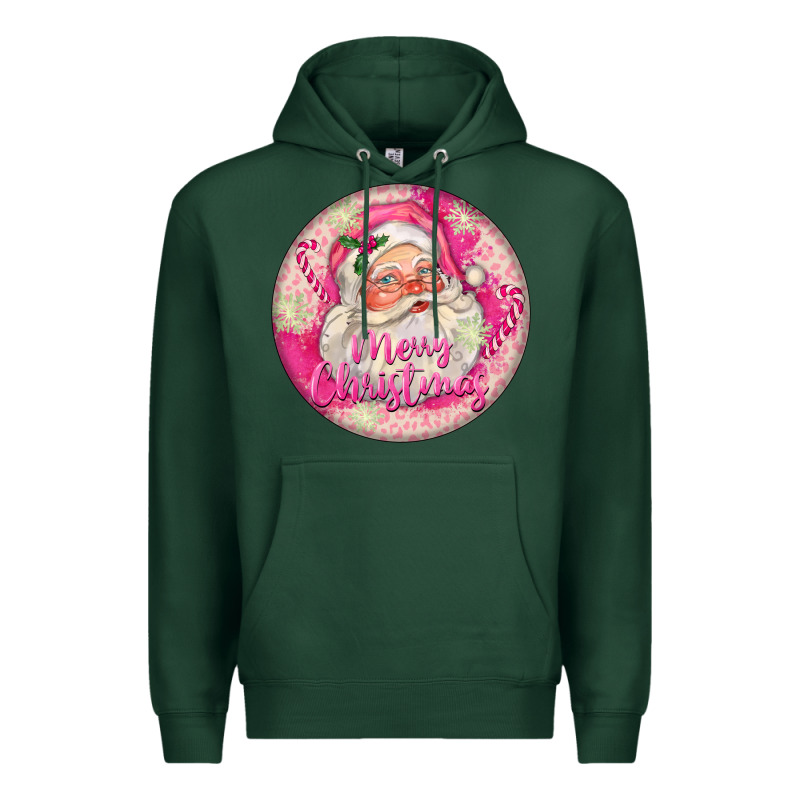 Pink Merry Christmas Santa Premium Hoodie by FaDigitalArtStudio | Teevron