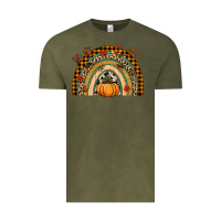 Vintage Olive Fall rainbow pumpkin Vintage Tee - NancyCooperArtShop