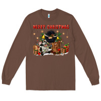 Chestnut merry christmas Long Sleeve Tee - CowGirlArtShop