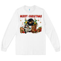 White merry christmas Long Sleeve Tee - CowGirlArtShop