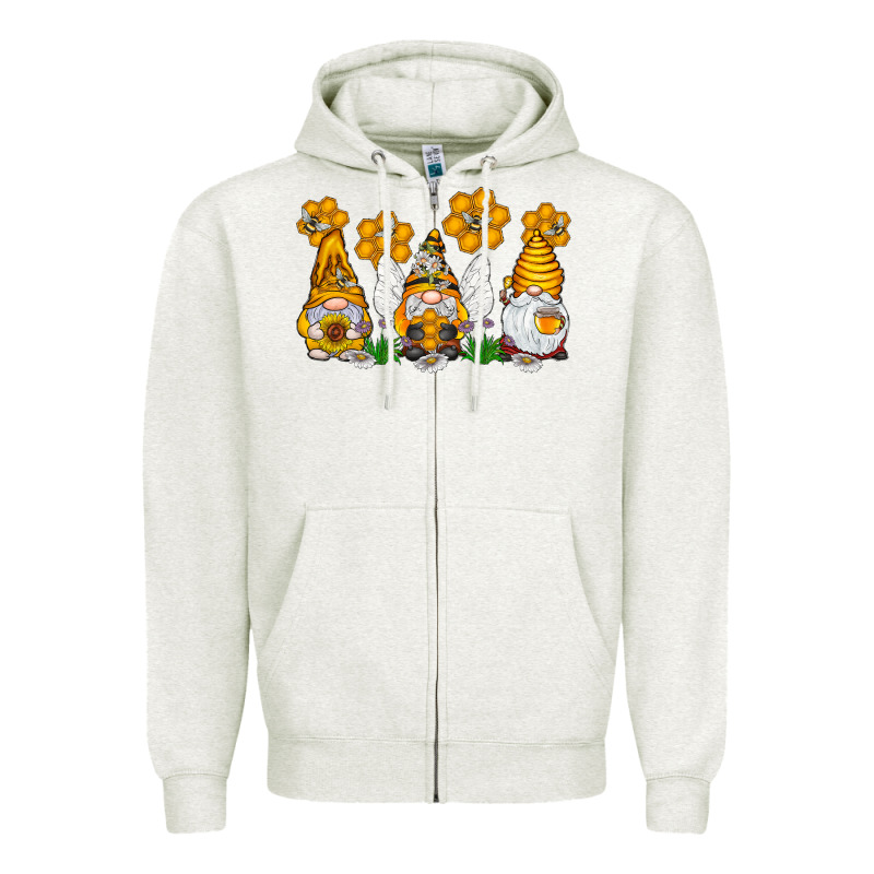 Honey Gnome Zipper Hoodie by CowhideDigitalArt | Teevron
