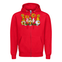 Red Honey Gnome Zipper Hoodie - CowhideDigitalArt
