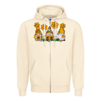 Sandshell Honey Gnome Zipper Hoodie - CowhideDigitalArt
