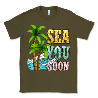 Army Green Sea you soon Classic Tee - NancyCooperArtShop