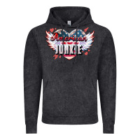 Vintage Black American junkie 4th of july Vintage Hoodie - HowdyJamesFarm