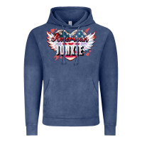 Vintage Denim American junkie 4th of july Vintage Hoodie - HowdyJamesFarm