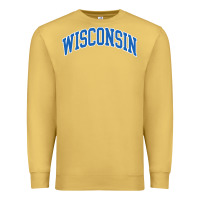 Antique Gold wisconsin blue Premium Sweatshirt - lanVoArt