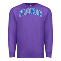 Purple wisconsin blue Premium Sweatshirt - lanVoArt