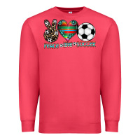 Cardinal peace love soccer Premium Sweatshirt - CowhideDigitalArt