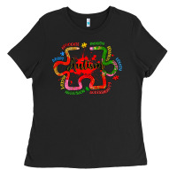 Black autism teacher pencil Ladies Tee - Artiststas