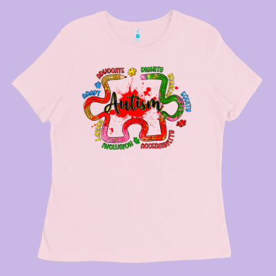 Autism Teacher Pencil Ladies Tee Designed By Artiststas