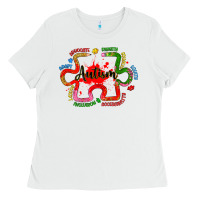 White autism teacher pencil Ladies Tee - Artiststas