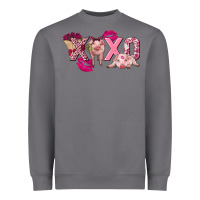 Storm Valentine's Day Pig Xoxo Heavyweight Sweatshirt - FaDigitalArtStudio