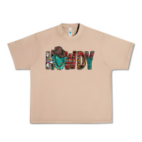 Burro Western Howdy Gemstone Cowboy Hat Urban Heavy Tee - HowdyJamesFarm