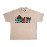 French Oak Western Howdy Gemstone Cowboy Hat Urban Heavy Tee - HowdyJamesFarm
