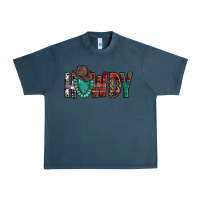 Midnight Navy Western Howdy Gemstone Cowboy Hat Urban Heavy Tee - HowdyJamesFarm