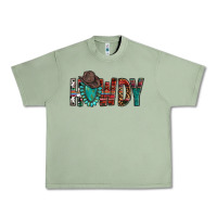 Oil Green Western Howdy Gemstone Cowboy Hat Urban Heavy Tee - HowdyJamesFarm