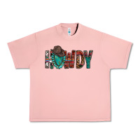 Salmon Western Howdy Gemstone Cowboy Hat Urban Heavy Tee - HowdyJamesFarm