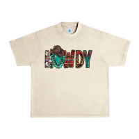Sandshell Western Howdy Gemstone Cowboy Hat Urban Heavy Tee - HowdyJamesFarm