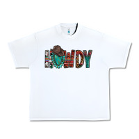 White Western Howdy Gemstone Cowboy Hat Urban Heavy Tee - HowdyJamesFarm