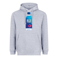 Heather Grey aesthetic fiji water Heavyweight Hoodie - lanVoArt