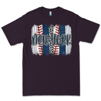 Plum new york baseball team spirit brushstrokes Premium Tee - Artiststas
