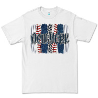 White new york baseball team spirit brushstrokes Premium Tee - Artiststas
