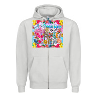 Dove Grey summer vibes with sweet tea Zipper Hoodie - CowhideDigitalArt