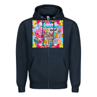 Navy summer vibes with sweet tea Zipper Hoodie - CowhideDigitalArt