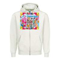 Oatmeal Heather summer vibes with sweet tea Zipper Hoodie - CowhideDigitalArt