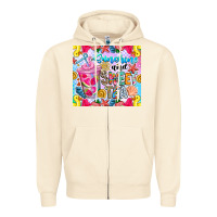 Sandshell summer vibes with sweet tea Zipper Hoodie - CowhideDigitalArt
