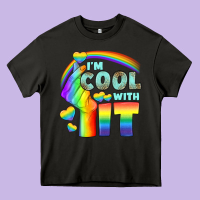 Lgbtq İ'm Cool With İt Heavy Core Tee Designed By Bundleandbundleshop