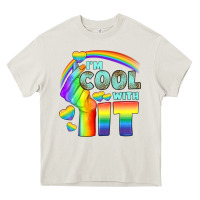 Cream Lgbtq İ'm Cool With İt Heavy Core Tee - BundleAndBundleShop