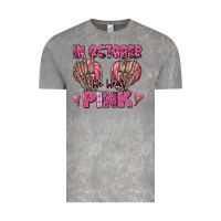 Cloud Rock in october we wear pink skeleton Vintage Tee - texasbilliewilder