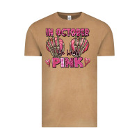 Vintage Camel in october we wear pink skeleton Vintage Tee - texasbilliewilder