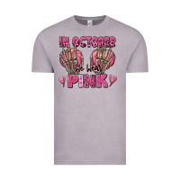 Vintage Zinc in october we wear pink skeleton Vintage Tee - texasbilliewilder