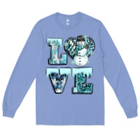 Colony Blue love winter Long Sleeve Tee - CowGirlArtShop