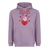 Lavender i love you alotl aolotl valentine's day heart aolotl lover Heavyweight Hoodie - lanVoArt