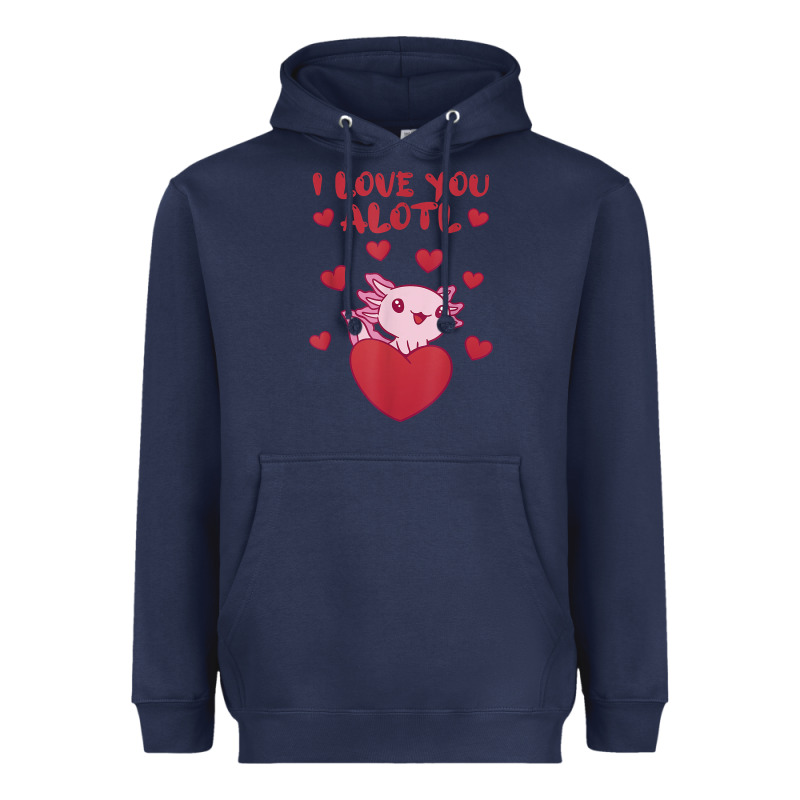 I Love You Alotl Aolotl Valentine's Day Heart Aolotl Lover Heavyweight Hoodie by lanVoArt | Teevron