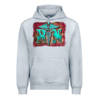 Heather Grey registered medical symbol nurse background Urban Hoodie - BarkalooDesign