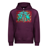 Mauve Wine registered medical symbol nurse background Urban Hoodie - BarkalooDesign
