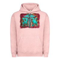 Pigment Salmon registered medical symbol nurse background Urban Hoodie - BarkalooDesign