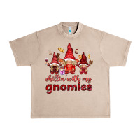 French Oak Chilling with my gnomies Valentine's Day Urban Heavy Tee - HowdyJamesFarm