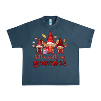 Midnight Navy Chilling with my gnomies Valentine's Day Urban Heavy Tee - HowdyJamesFarm